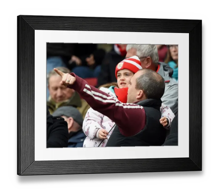 Framed Print : Roaring Crowd at Ashton Gate: Bristol City vs. Bolton Wanderers, Sky Bet Championship 2016