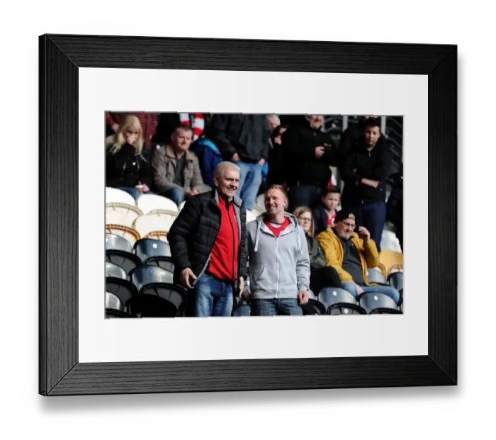 Framed Print : Bristol City Fans Celebrate at KC Stadium during Sky Bet Championship Match against Hull City (02.04.2016) Framed Print : Bristol City Fans Celebrate at KC Stadium during Sky Bet Championship Match against Hull City (02.04.2016)