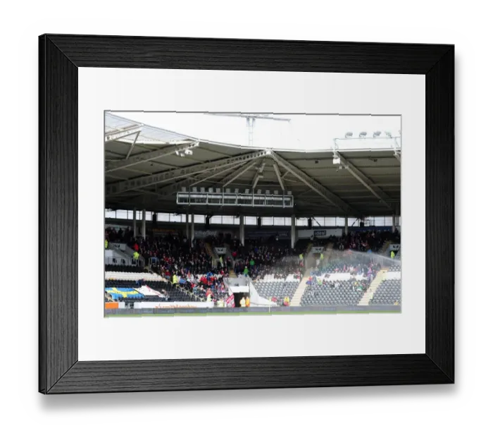 Framed Print : Bristol City Fans at Hull City's KC Stadium, 2016 - Sky Bet Championship Match