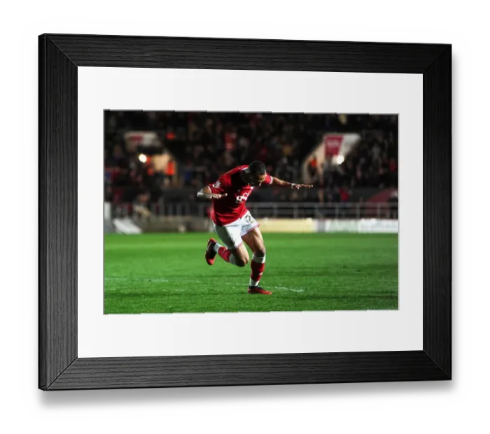 Framed Print : Peter Odemwingie's Dramatic Equalizer: Bristol City vs Rotherham United in Sky Bet Championship Framed Print : Peter Odemwingie's Dramatic Equalizer: Bristol City vs Rotherham United in Sky Bet Championship