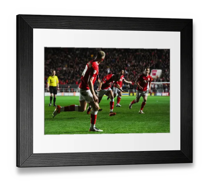 Framed Print : Bristol City's Peter Odemwingie Scores Dramatic Equalizer Against Rotherham United at Ashton Gate Framed Print : Bristol City's Peter Odemwingie Scores Dramatic Equalizer Against Rotherham United at Ashton Gate