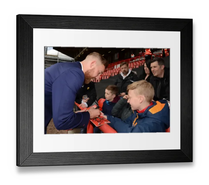Framed Print : Bristol City's Scott Wagstaff Signs Autographs for Adoring Fans at Ashton Gate Stadium Framed Print : Bristol City's Scott Wagstaff Signs Autographs for Adoring Fans at Ashton Gate Stadium