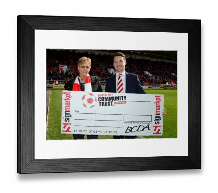 Framed Print : Bristol City FC: Dougie Allward's Capture of the Exciting 09-04-2016 Sky Bet Championship Clash vs. Sheffield Wednesday at Ashton Gate Stadium