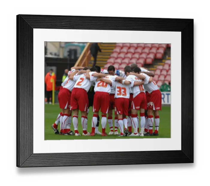 Framed Print : Bristol City vs. Blackpool: A Football Rivalry - Season 08-09