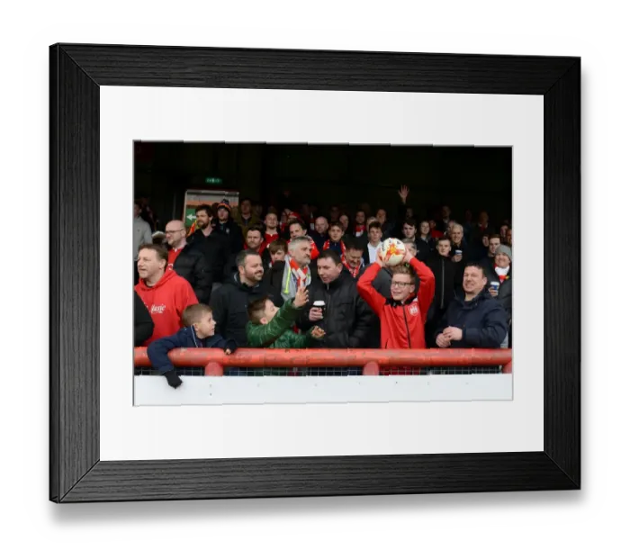 Framed Print : Bristol City Fans in Action at Griffin Park during Sky Bet Championship Match against Brentford, April 2016 Framed Print : Bristol City Fans in Action at Griffin Park during Sky Bet Championship Match against Brentford, April 2016