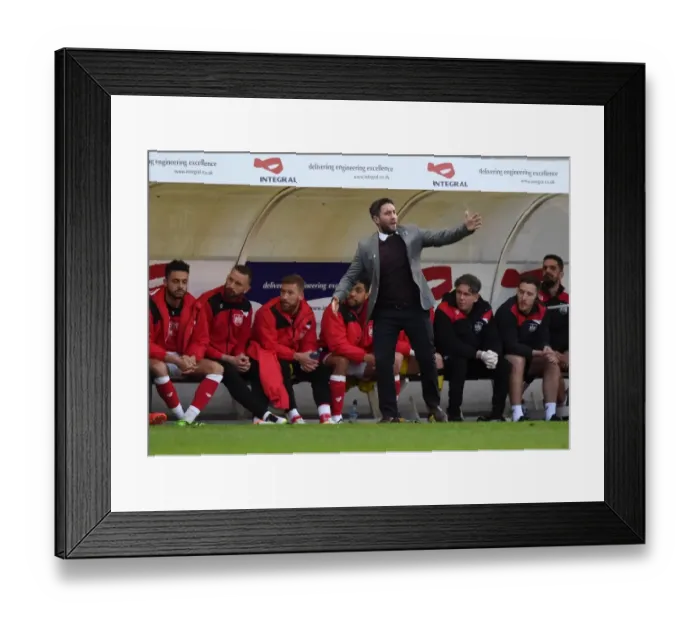 Framed Print : Bristol City's Lee Johnson Motivates Team Against Derby County, 2016 Framed Print : Bristol City's Lee Johnson Motivates Team Against Derby County, 2016