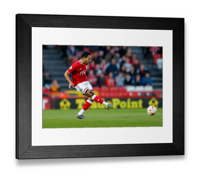 Framed Print : Korey Smith in Action: Bristol City vs Derby County, Sky Bet Championship 2016