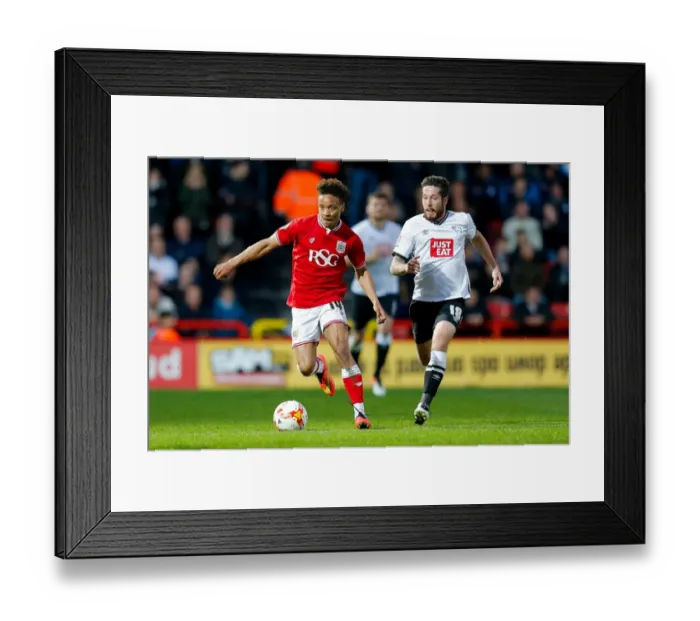 Framed Print : Bristol City vs Derby County: Bobby Reid vs Jacob Butterfield Clash at Ashton Gate, 2016 Sky Bet Championship Framed Print : Bristol City vs Derby County: Bobby Reid vs Jacob Butterfield Clash at Ashton Gate, 2016 Sky Bet Championship