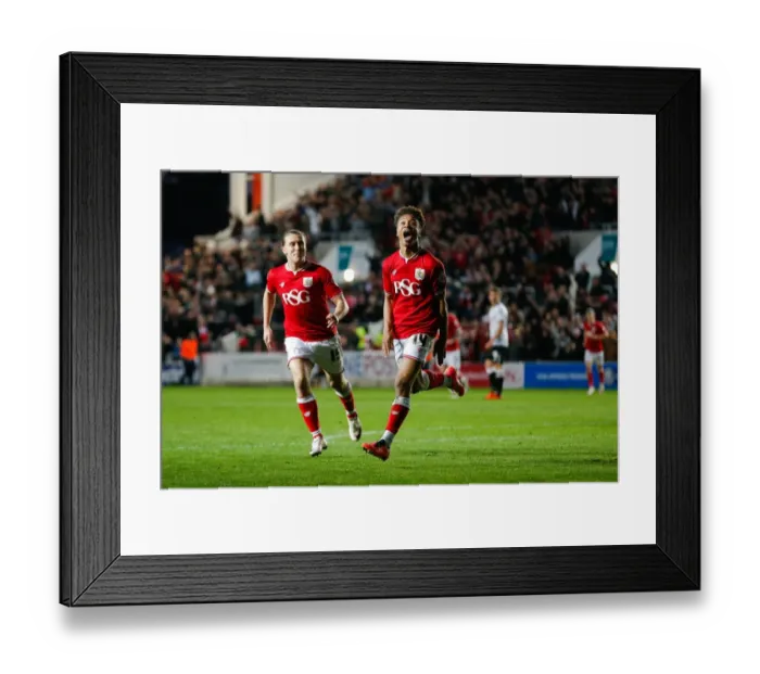 Framed Print : Bobby Reid's Goal: 2-1 for Bristol City vs Derby County (2016) Framed Print : Bobby Reid's Goal: 2-1 for Bristol City vs Derby County (2016)