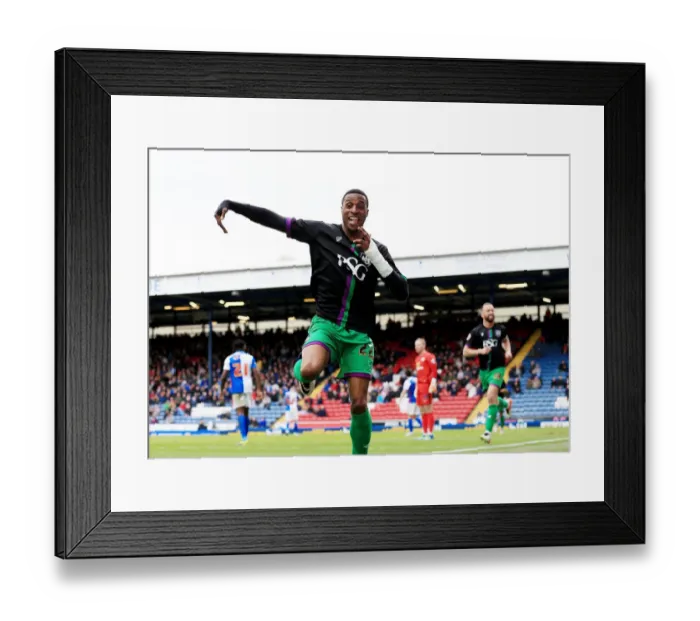 Framed Print : Jonathan Kodjia's Thrilling Goal and Emotional Celebration: Bristol City's Historic First Strike Against Blackburn Rovers in Sky Bet Championship (April 23, 2016) Framed Print : Jonathan Kodjia's Thrilling Goal and Emotional Celebration: Bristol City's Historic First Strike Against Blackburn Rovers in Sky Bet Championship (April 23, 2016)