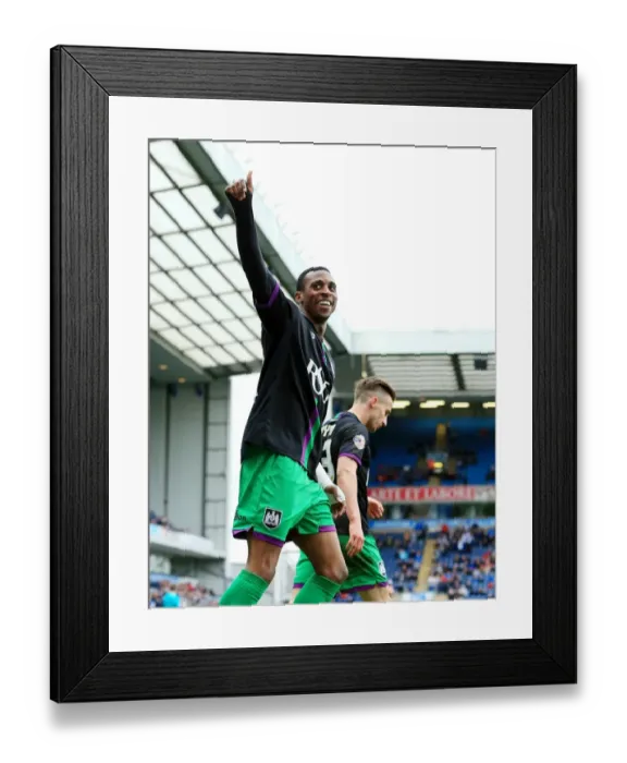 Framed Print : Jonathan Kodjia's Goal Celebration: Blackburn Rovers vs. Bristol City, Sky Bet Championship (April 23, 2016) Framed Print : Jonathan Kodjia's Goal Celebration: Blackburn Rovers vs. Bristol City, Sky Bet Championship (April 23, 2016)