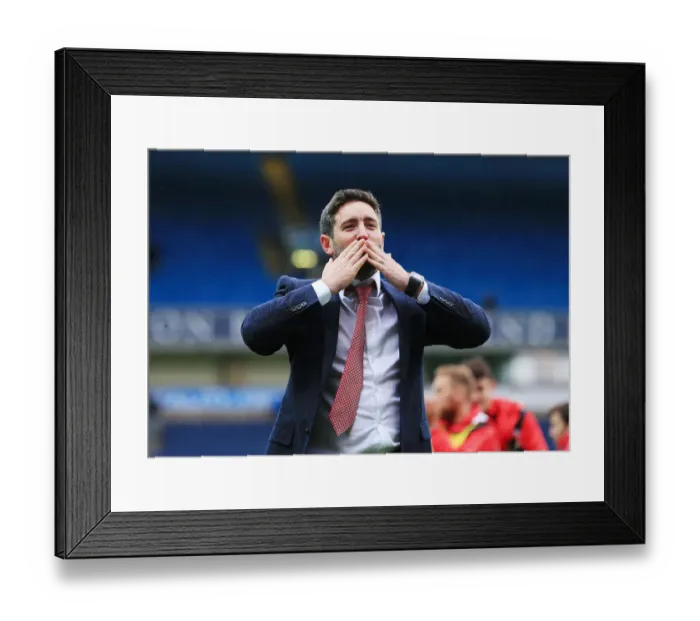 Framed Print : Bristol City's Lee Johnson Celebrates Promotion to Championship Title Framed Print : Bristol City's Lee Johnson Celebrates Promotion to Championship Title