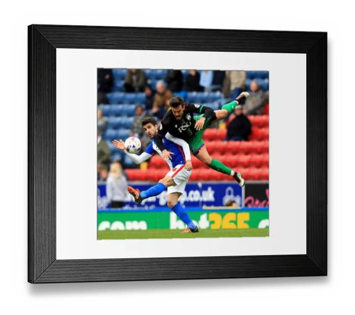 Framed Print : Maron Pack vs Jordi Gomez: Intense Clash at Ewood Park during Blackburn Rovers vs Bristol City Championship Match, 2016 Framed Print : Maron Pack vs Jordi Gomez: Intense Clash at Ewood Park during Blackburn Rovers vs Bristol City Championship Match, 2016