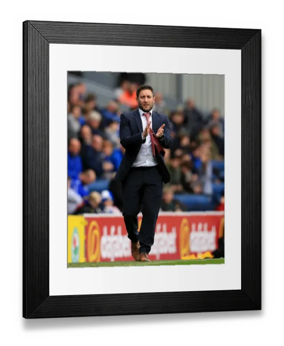 Framed Print : Lee Johnson Leads Bristol City at Ewood Park during Sky Bet Championship Match Framed Print : Lee Johnson Leads Bristol City at Ewood Park during Sky Bet Championship Match
