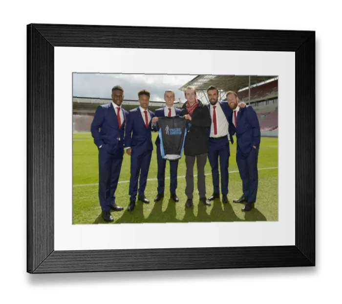 Framed Print : Five Stars of Bristol City: Agard, Reid, Bryan, Pack, and Wagstaff Celebrate Victory Over Huddersfield Town at Ashton Gate Stadium, 2016 Framed Print : Five Stars of Bristol City: Agard, Reid, Bryan, Pack, and Wagstaff Celebrate Victory Over Huddersfield Town at Ashton Gate Stadium, 2016