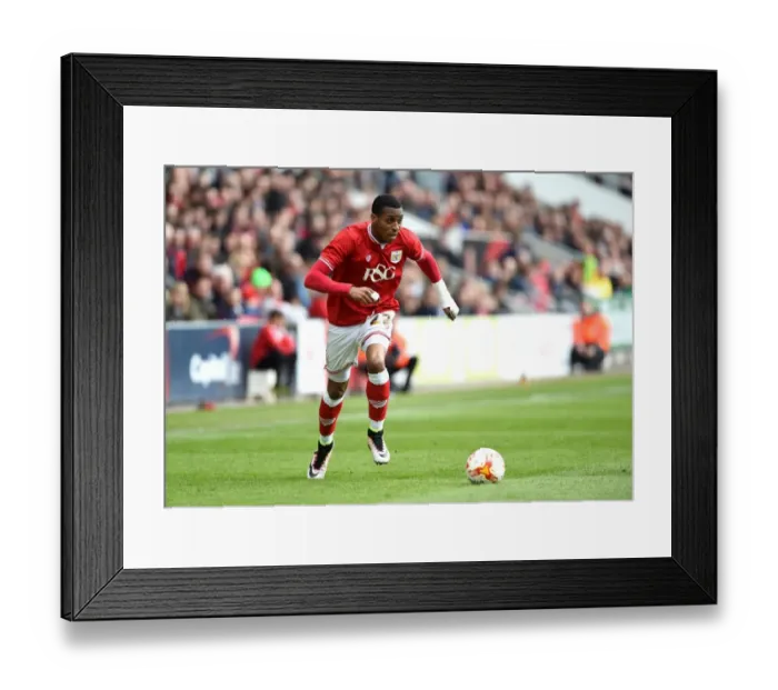 Framed Print : Jonathan Kodjia's Thrilling Performance: Bristol City vs Huddersfield Town, 2016 Framed Print : Jonathan Kodjia's Thrilling Performance: Bristol City vs Huddersfield Town, 2016