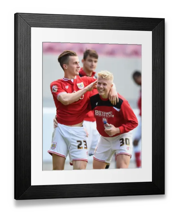 Framed Print : Bristol City: Joe Bryan and George Dowling Share a Light-Hearted Moment Amidst Championship Battle (Bristol City v Huddersfield Town, 30 / 04 / 2016) Framed Print : Bristol City: Joe Bryan and George Dowling Share a Light-Hearted Moment Amidst Championship Battle (Bristol City v Huddersfield Town, 30 / 04 / 2016)