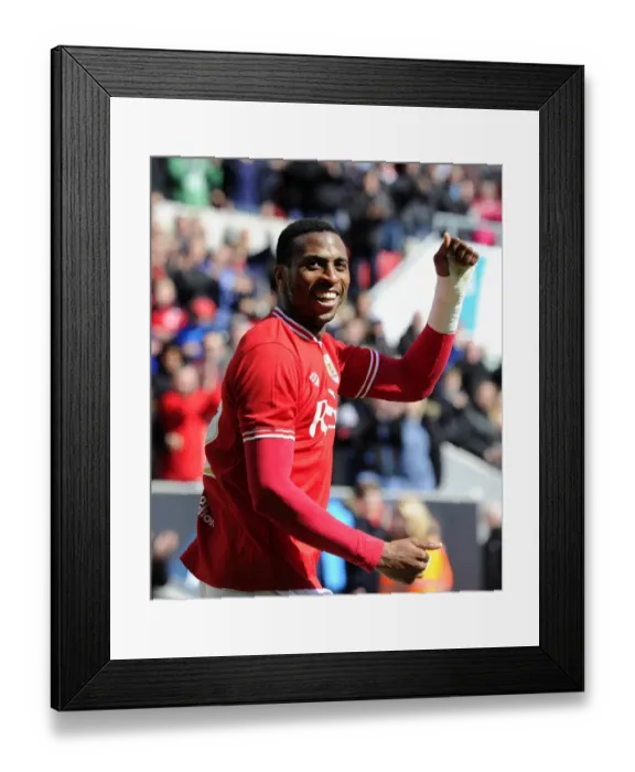 Framed Print : Bristol City's Jonathan Kodjia Celebrates Goal Against Huddersfield Town, Sky Bet Championship 2016