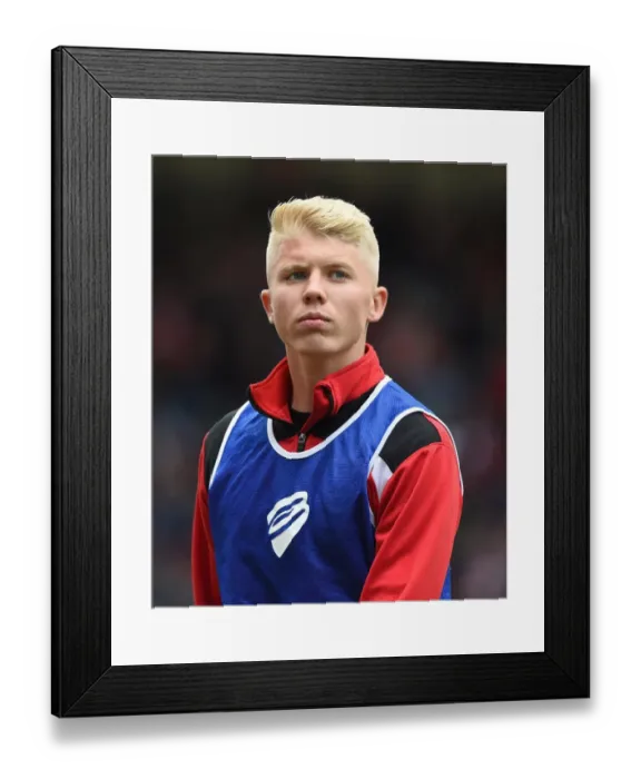 Framed Print : George Dowling in Action: Bristol City vs Huddersfield Town at Ashton Gate, 2016