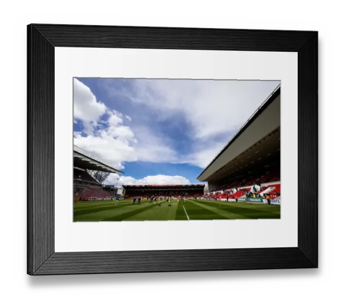 Framed Print : Bristol City and Huddersfield Town Players Warm Up Ahead of Championship Clash at Ashton Gate Stadium Framed Print : Bristol City and Huddersfield Town Players Warm Up Ahead of Championship Clash at Ashton Gate Stadium