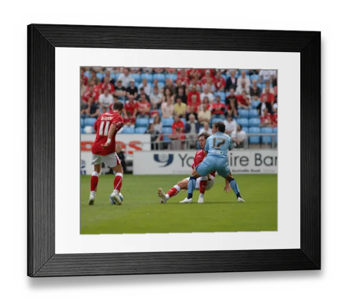 Framed Print : The Rivalry Unleashed: Coventry City vs. Bristol City - Season 08-09 Football Match