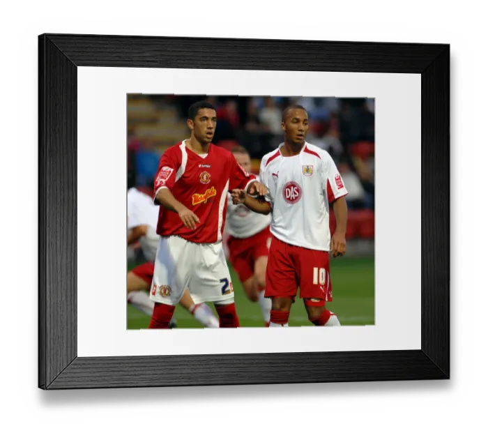 Framed Print : A Football Showdown: Bristol City vs Crewe Alexandra - Season 08-09 Framed Print : A Football Showdown: Bristol City vs Crewe Alexandra - Season 08-09