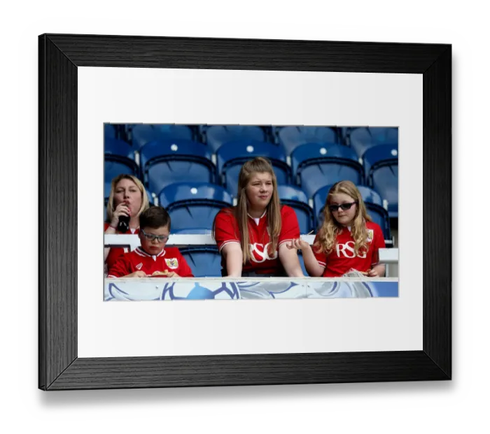 Framed Print : Bristol City Fans Unite at QPR vs. Bristol City, Sky Bet Championship (07.05.2016)