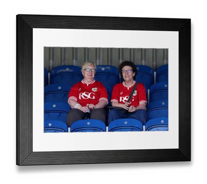 Framed Print : Bristol City Fans Rally at QPR vs. Bristol City, Sky Bet Championship (07.05.2016)