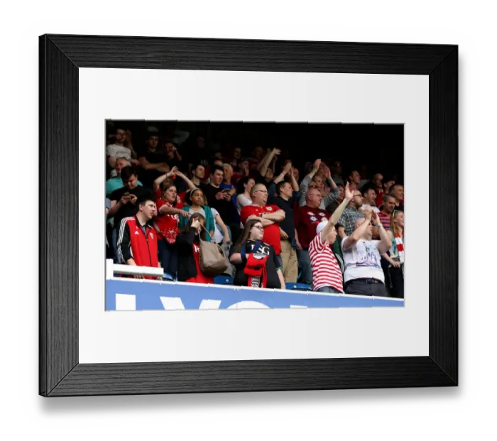 Framed Print : Bristol City Fans Rally at QPR vs. Bristol City, Sky Bet Championship (07.05.2016) Framed Print : Bristol City Fans Rally at QPR vs. Bristol City, Sky Bet Championship (07.05.2016)