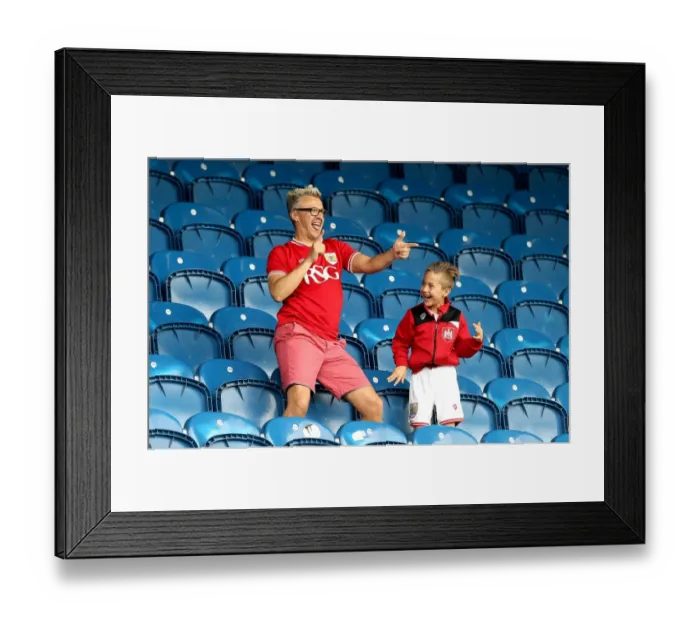 Framed Print : Bristol City Fans Unite at QPR vs. Bristol City, Sky Bet Championship (07.05.2016)