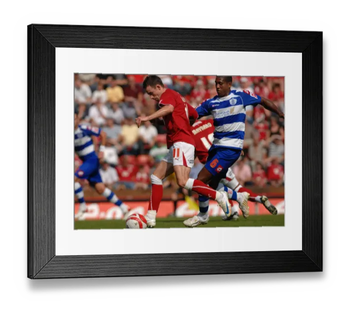 Framed Print : Bristol City vs QPR: A Football Rivalry from the 08-09 Season