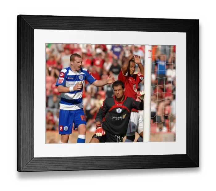 Framed Print : Bristol City vs QPR: A Football Rivalry from the 08-09 Season