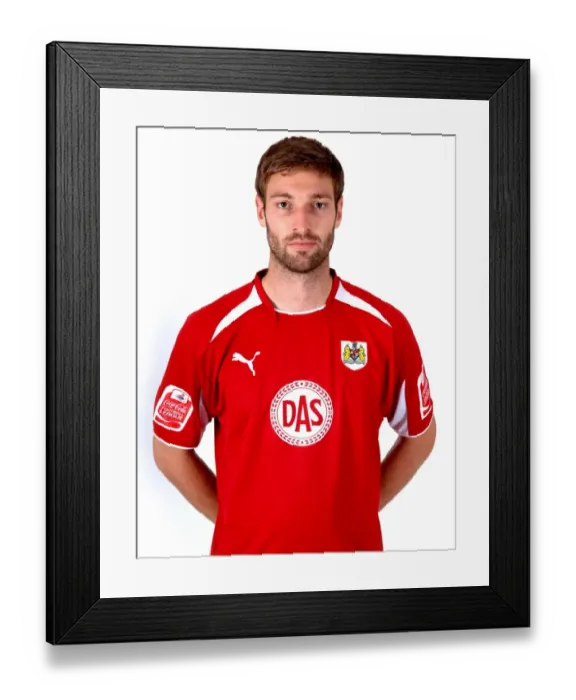 Framed Print : Bristol City Football Club: Jamal Campbell-Ryce - Focused and Ready: Head Shots from the 08-09 Season