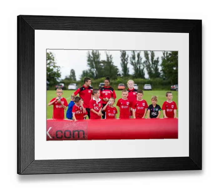 Framed Print : Bristol City FC: Community Engagement at Hengrove Athletic Before Pre-Season Match Framed Print : Bristol City FC: Community Engagement at Hengrove Athletic Before Pre-Season Match