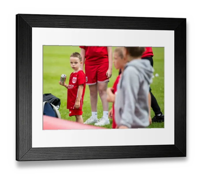 Framed Print : Bristol City FC: Community Engagement before the Match at Hengrove Athletic