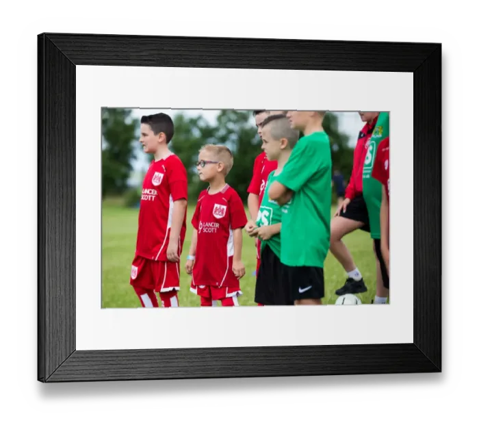 Framed Print : Bristol City FC Mascots Clash: Hengrove Athletic vs. Bristol City - Pre-Season Community Match