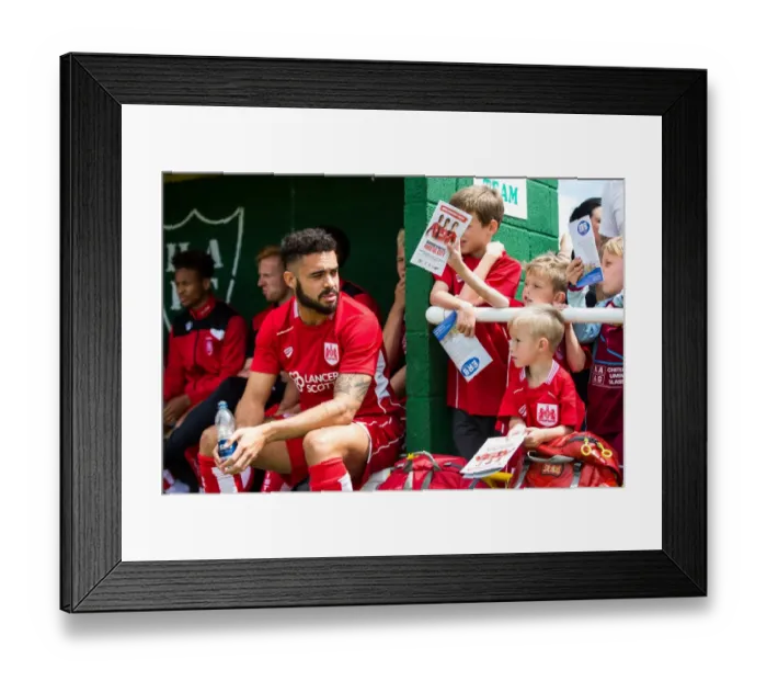 Framed Print : Young Fans Seek Autograph from Derrick Williams at Hengrove Athletic vs. Bristol City Match Framed Print : Young Fans Seek Autograph from Derrick Williams at Hengrove Athletic vs. Bristol City Match