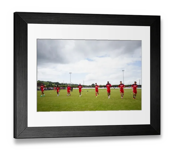 Framed Print : Bristol City FC Players Warm Up Ahead of Community Match against Hengrove Athletic Framed Print : Bristol City FC Players Warm Up Ahead of Community Match against Hengrove Athletic
