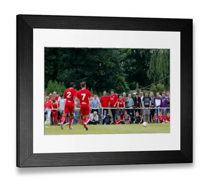 Framed Print : Bristol City Fans Gathered at Hengrove Athletic Match, 2016 Framed Print : Bristol City Fans Gathered at Hengrove Athletic Match, 2016