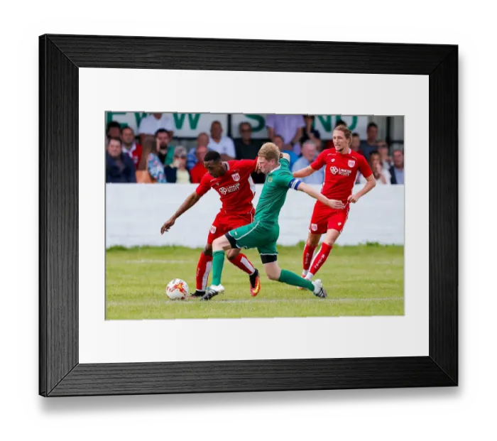 Framed Print : Bristol City's Jonathan Kodjia in Action during Pre-Season Community Match against Hengrove Athletic Framed Print : Bristol City's Jonathan Kodjia in Action during Pre-Season Community Match against Hengrove Athletic