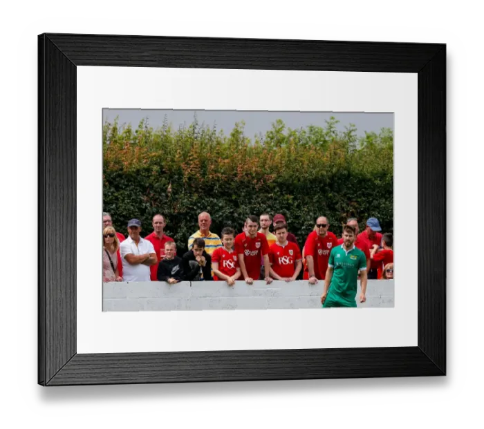 Framed Print : Passionate Bristol City FC Fans in Action at Hengrove Athletic Pre-Season Match Framed Print : Passionate Bristol City FC Fans in Action at Hengrove Athletic Pre-Season Match
