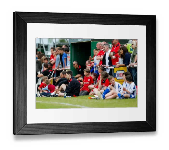 Framed Print : Passionate Bristol City FC Fans in Action at Hengrove Athletic Pre-Season Match Framed Print : Passionate Bristol City FC Fans in Action at Hengrove Athletic Pre-Season Match
