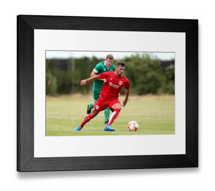 Framed Print : Bristol City's Diego De Girolamo in Pre-Season Action Against Hengrove Athletic Framed Print : Bristol City's Diego De Girolamo in Pre-Season Action Against Hengrove Athletic