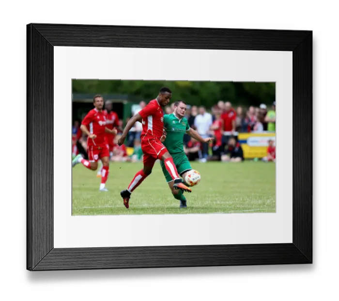 Framed Print : Jonathan Kodjia Scores for Bristol City in Pre-Season Friendly against Hengrove Athletic
