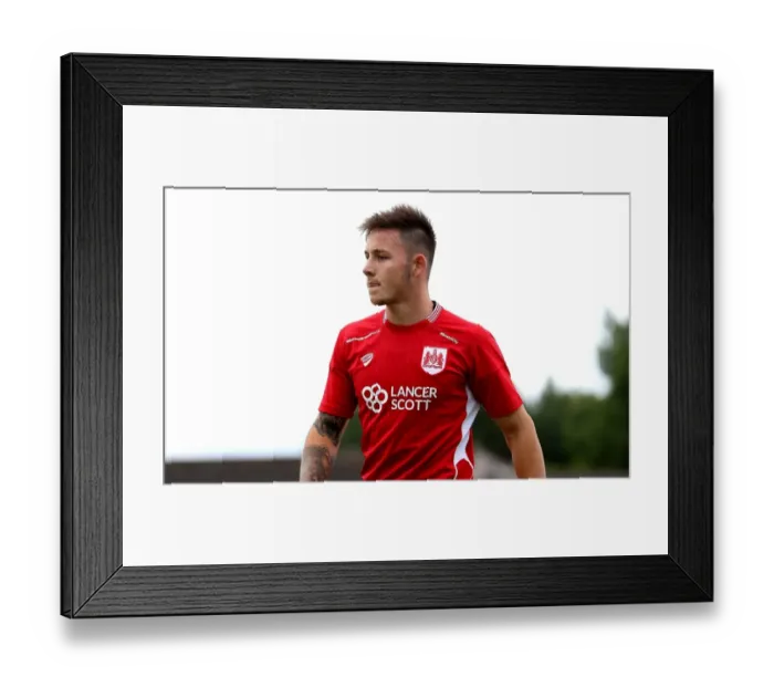 Framed Print : Bristol City's Josh Brownhill in Action against Hengrove Athletic during Pre-season Friendly, July 2016