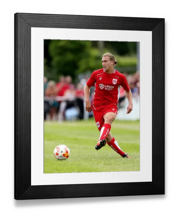 Framed Print : Bristol City's Luke Freeman in Action Against Hengrove Athletic (July 2016) Framed Print : Bristol City's Luke Freeman in Action Against Hengrove Athletic (July 2016)