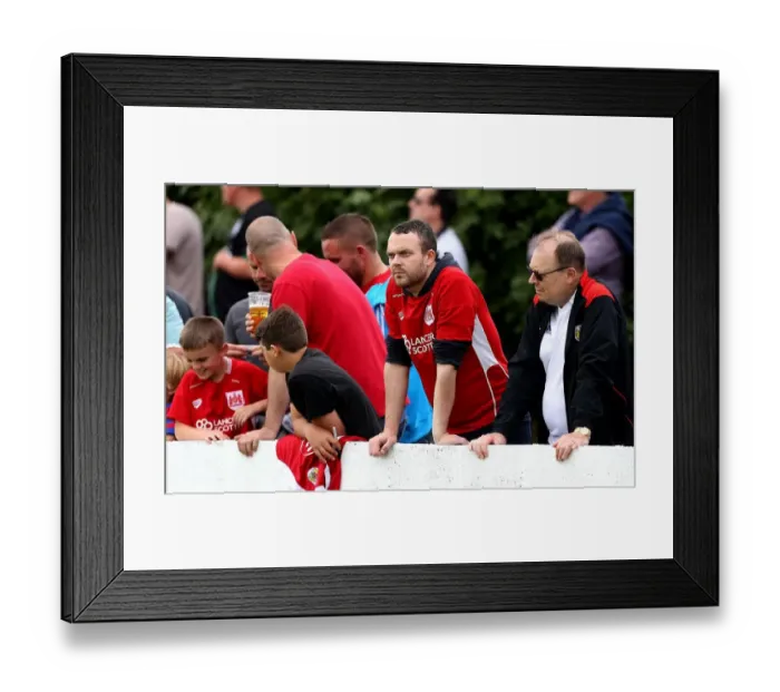Framed Print : Passionate Bristol City FC Fans at Hengrove Athletic Pre-Season Friendly Framed Print : Passionate Bristol City FC Fans at Hengrove Athletic Pre-Season Friendly