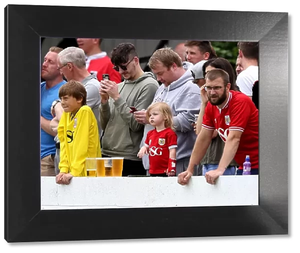 Bristol City Fans in Action: A Pre-Season Enthusiasm at Hengrove Athletic