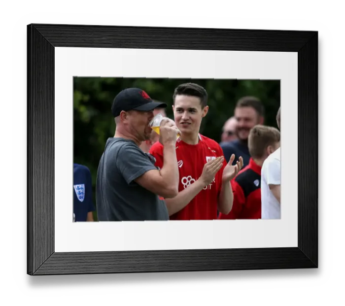 Framed Print : Bristol City FC Fans in Action at Hengrove Athletic Pre-season Friendly, 2016 Framed Print : Bristol City FC Fans in Action at Hengrove Athletic Pre-season Friendly, 2016