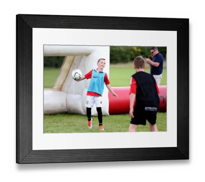 Framed Print : Bristol City FC: Community Foundation Engages Fans at Pre-Season Friendly vs Hengrove Athletic